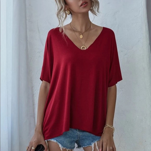 Reserved- Slouchy batwing sleeve top - Picture 14 of 16